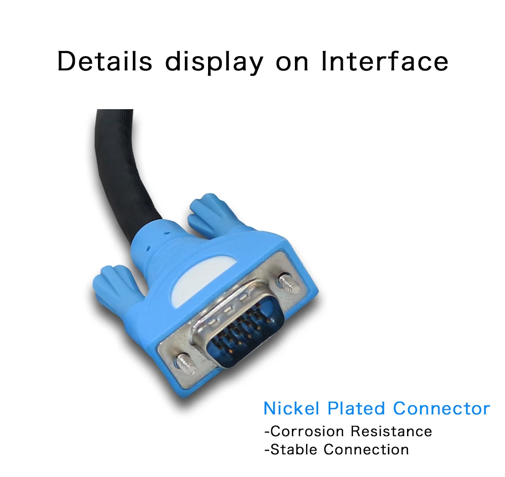 Компьютерный шнур PCER VGA HD15 Vga кабель 3 + 6 Rgb штекер-штекер |