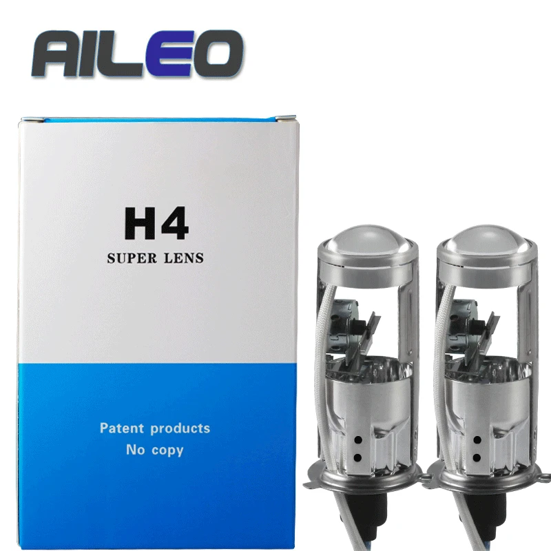 AILEO модель автомобиля 6000K 4300k 8000K xenon H4 мини-объектив проектора LHD RHD для HID фары H4 легко установить 55 Вт 10000лм