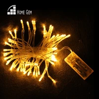 80pcs leds 8m led string light battery powered waterproof christmas light fairy string for holiday wedding party deration