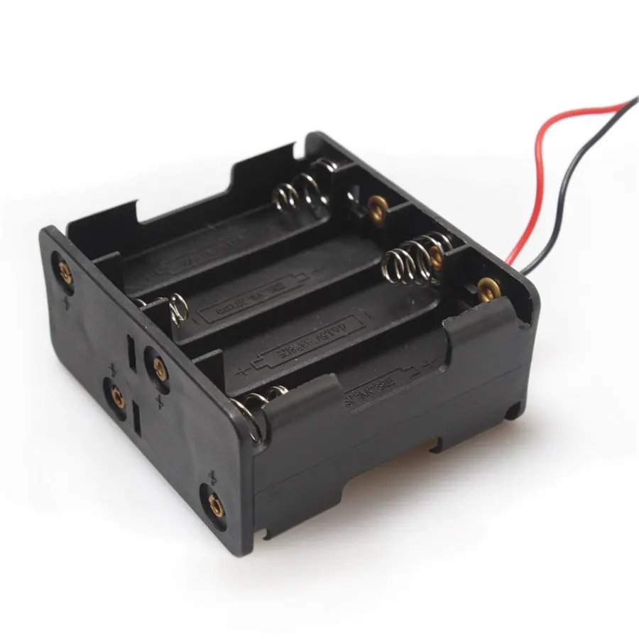 Держатель для батарей 100 шт. 12 В 8 * AA внешних аккумуляторов|battery holder 12v|aa holderbattery |