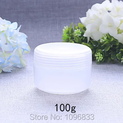 100 г банка для крема с внутренней крышкой пластиковая Косметика или медицинский