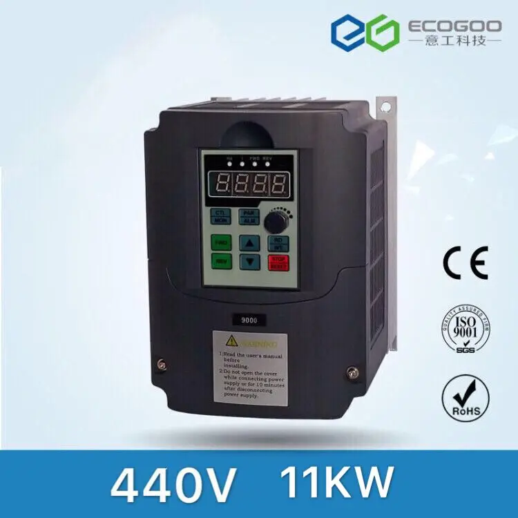 3 фазы 440V вход Выход 22A 11KW 15HP Инвертор VFD Частотный Привод переменного