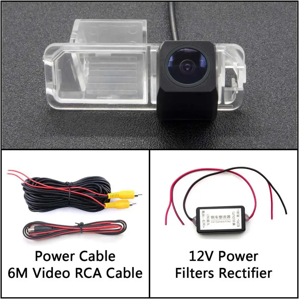 Camera With Filter Full HD резервная камера заднего вида для Volkswagen VW Polo/POLO GT 6C хэтчбек Golf 6 Passat CC Автостоянка ЖК-зеркало монитор - Название цвета: Camera With Filter