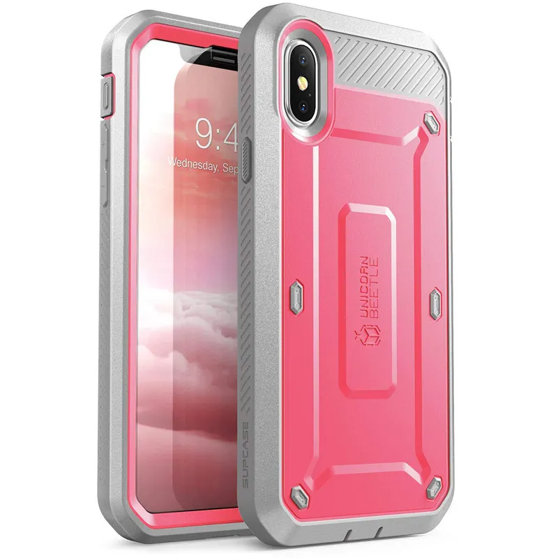 SUP чехол для iPhone Xs чехол UB Pro Серия полный корпус прочная кобура клип крышка со встроенной защитой экрана для iPhone X чехол