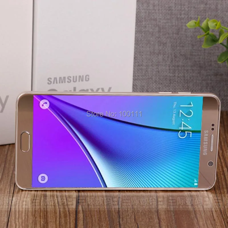 Оригинальный мобильный телефон samsung Galaxy Note 5 N920A 4 Гб ОЗУ 16 Мп 7 дюйма одна sim-карта 4G