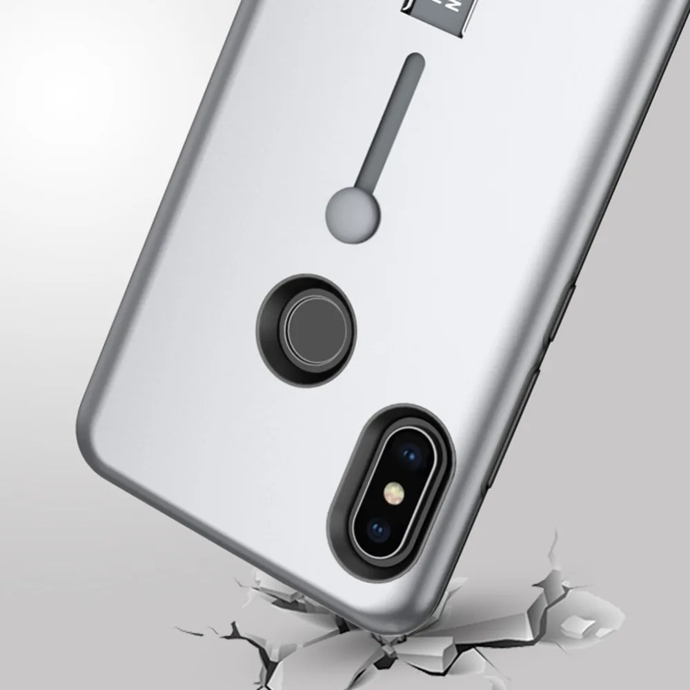 Чехол Mi A2 (Mi 6X) чехол подставка из ТПУ и поликарбоната с кольцом держателем для