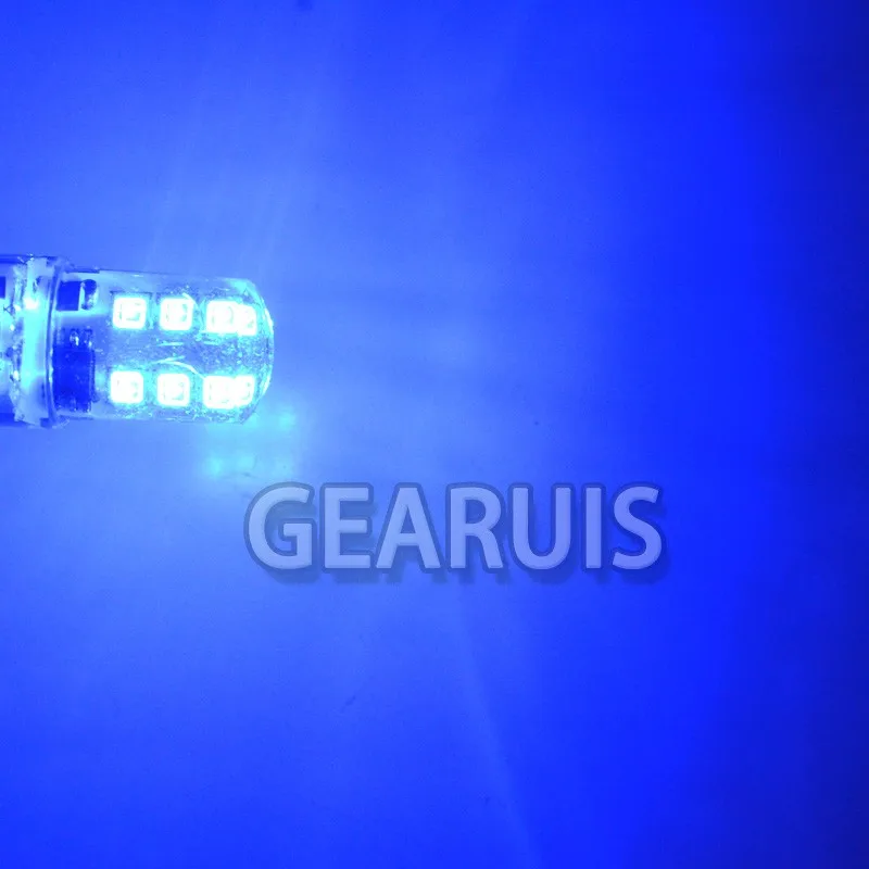 10 шт. стробоскопическая вспышка Blink T25 3157 T20 7443 силикон 12 SMD 2835 светодиодные фонари