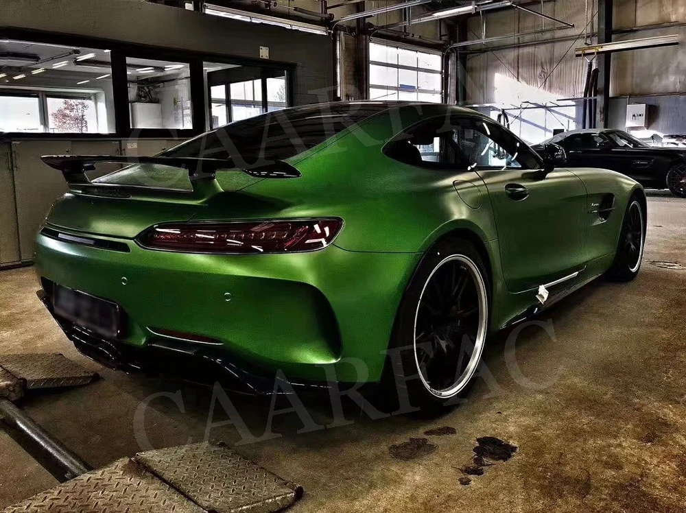 Углеродное волокно задний багажник спойлер, пригодный для Mercedes Benz AMG GT AMG GTS AMG GTR купе 2-дверный frp зад крылья