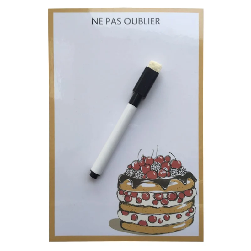 Серия тортов компактная сухая стираемая гибкая магнитная доска на холодильник