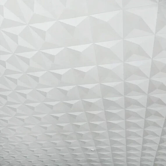 Потолочные обои 3D стереоскопические белые алмазные для телевизора гостиничный