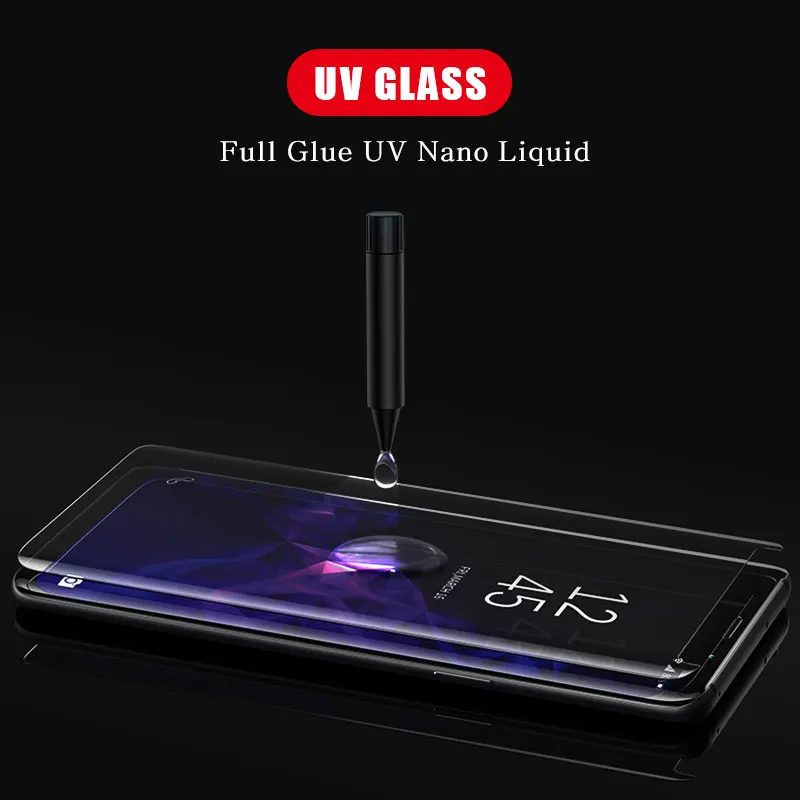 Полностью клеевой экран протектор для Samsung Galaxy S20 ультра 3D УФ жидкое закаленное