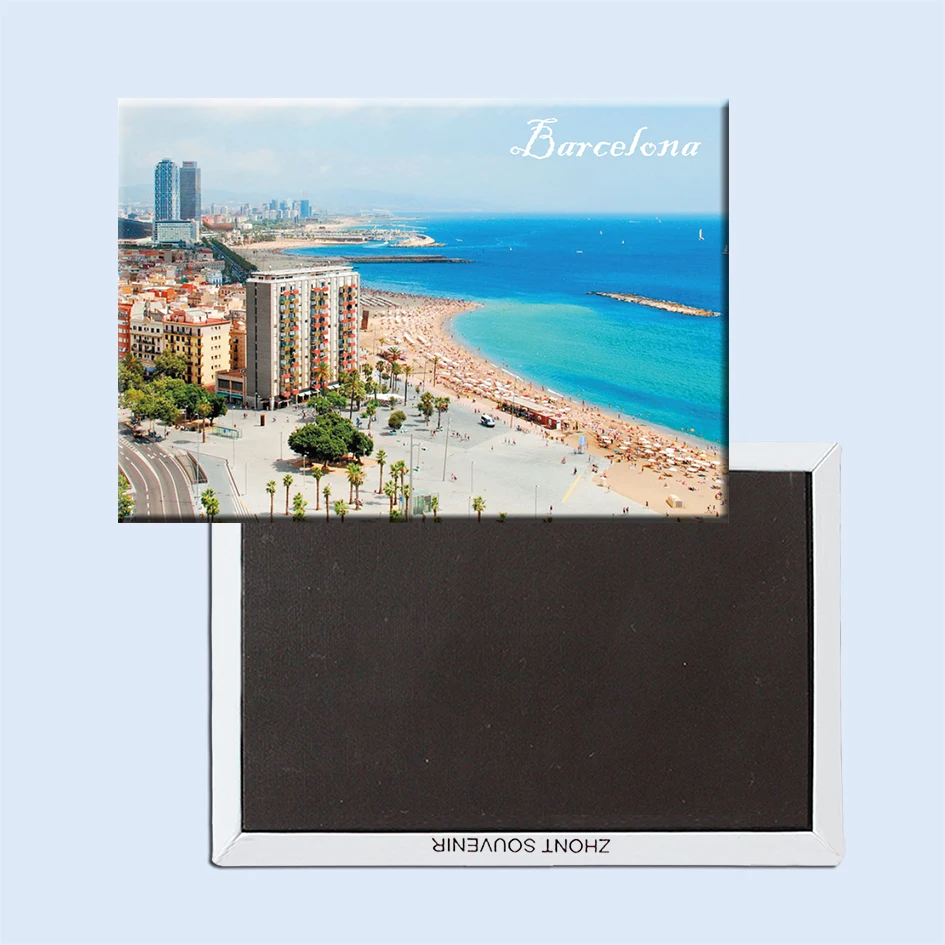 

Barcelona Beach Fridge Magnets 21652