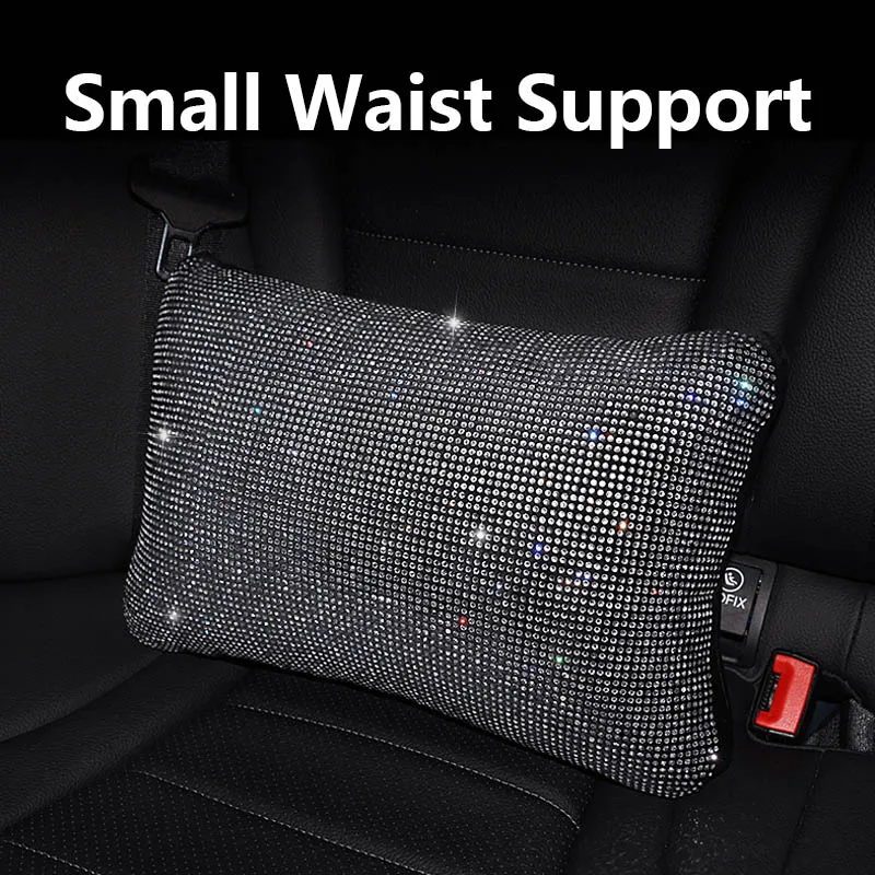 Small Waist Support Автомобильный чехол на руль, Блестящий Кристалл, горный хрусталь, чехлы с высоким качеством, искусственная кожа, для авто, 38 см, 15 дюймов, руль - Название цвета: Small Waist Support