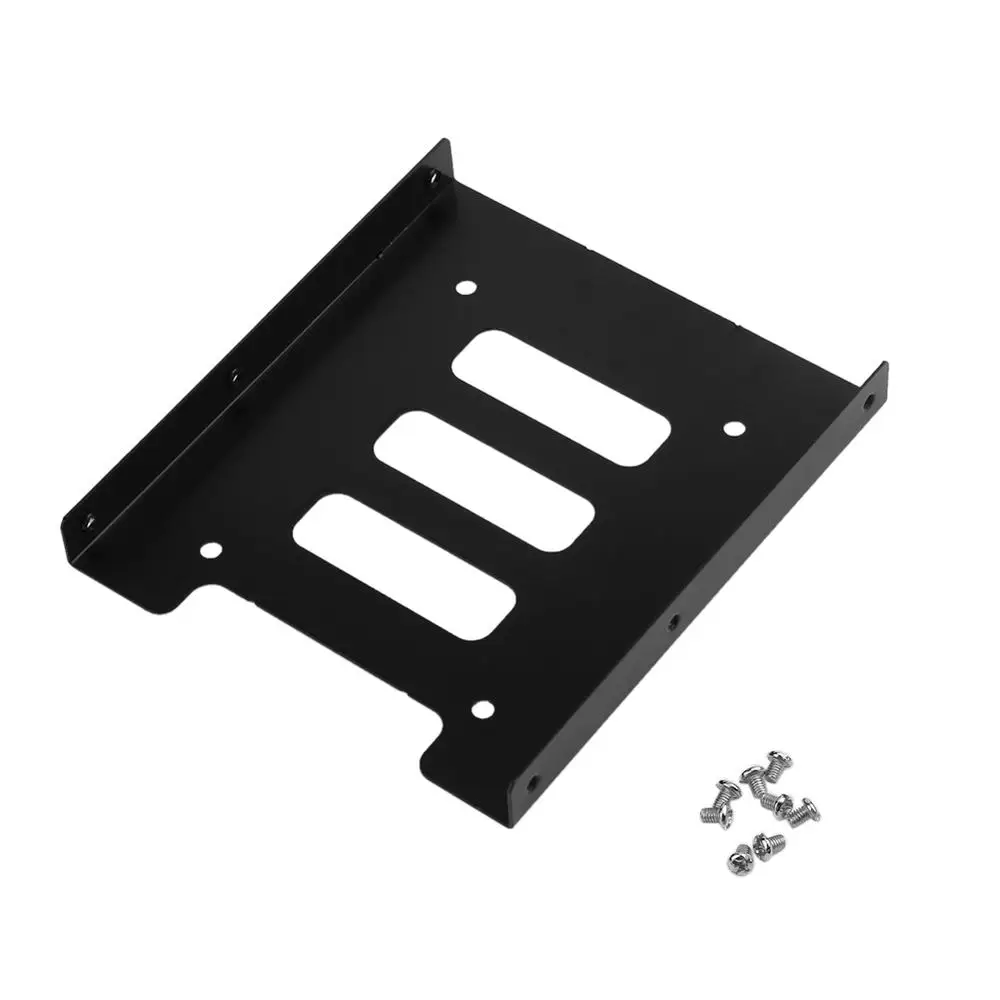

Металлический Монтажный кронштейн для жесткого диска 2,5 дюйма SSD HDD до 3,5 дюйма с винтами, держатель жесткого диска для компьютера, ПК, корпус ...