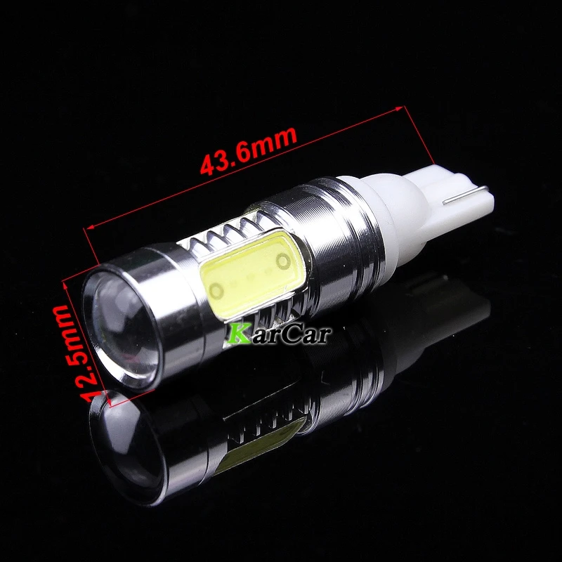 11W T10 194 168 CREE Chip R5 + COB Светодиодный светильник с объективом 12V W5W автомобильный