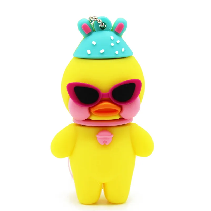 e Текстовый мне милый мультфильм кафе mimi утка стиль Флешка 4G 8G 16G 32G Usb 2,0 Usb флэш-накопитель - Цвет: e