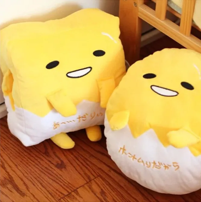 Мультяшное мягкое одеяло Gudetama в виде ленивого яйца подарок на день рождения и