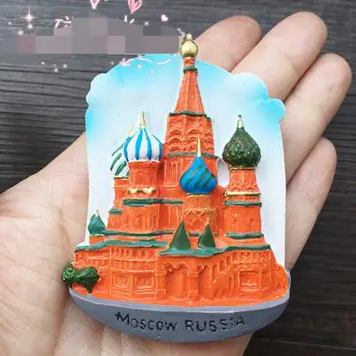 Горячая Распродажа, новинка, Европейский Москвой, питерский туристический живописный холодильник, магнитные наклейки, домашний декор, сувенир
