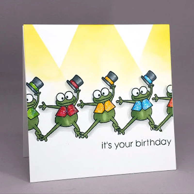 Прозрачный силиконовый штамп с праздничными животными/печать для DIY