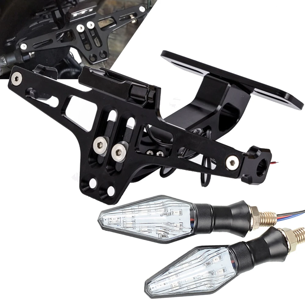 Держатель для заднего номерного знака мотоцикла с светодиодный