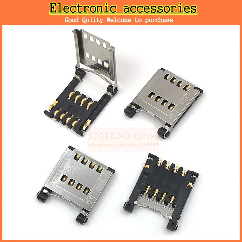 Новый Флип разъем для маленьких карт памяти слот SIM карты MICRO 8P 8 контактов