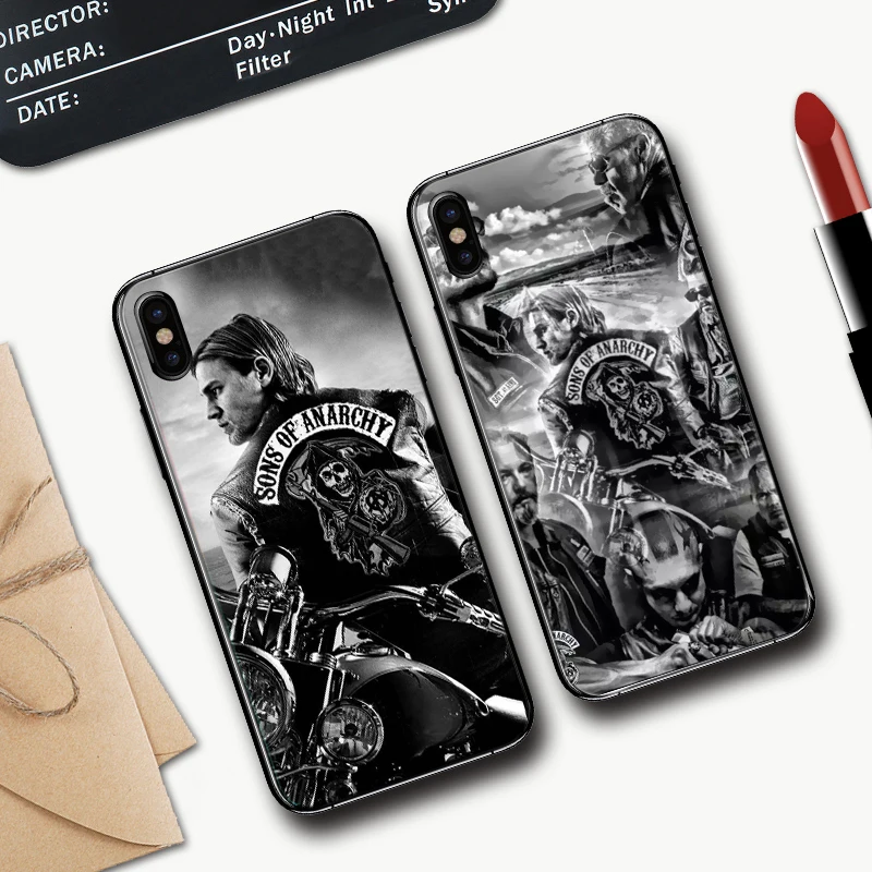 Силиконовый чехол American TV Sons of анархии для iPhone 5 5S 6 6S Plus 7 8 11 Pro X XS Max XR|Бамперы| |