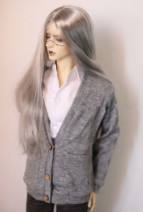 BJD кукольная нить V пальто кардиган для 1/3 1/4 SD MDD Размер куклы серый цвет
