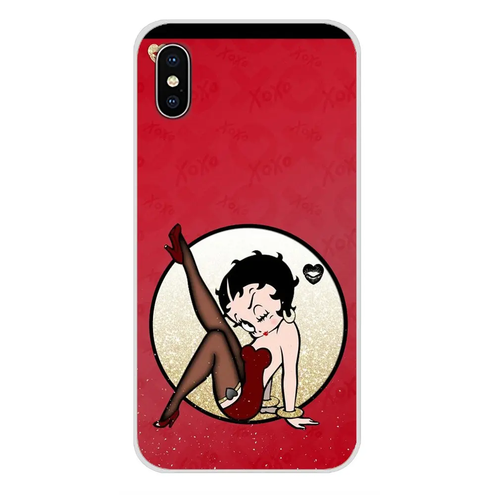Аксессуары чехлы для телефонов Motorola Moto X4 E4 E5 G5 G5S G6 Z Z2 Z3 G G2 G3 C Play Plus Betty boop