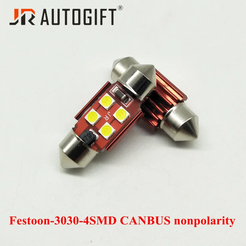 

10 шт. яркая гирлянда Canbus 12-24 в 31 мм C5W 3030 чип 4SMD Canbus автомобильный номерной знак Внутренняя купольная лампа для чтения