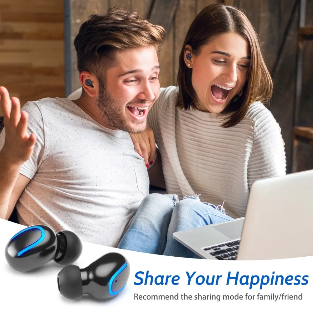 Беспроводные наушники FONKEN TWS стерео Bluetooth 5 0 дюйма спортивные с громкой связью