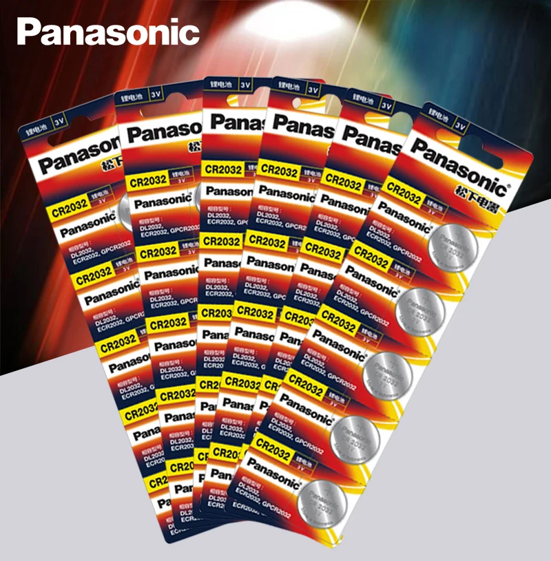 Panasonic 30 шт./лот cr 2032 кнопочные батареи 3 В литиевая батарея для часов с пультом дистанционного управления калькулятор cr2032