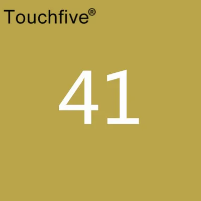 41 TOUCHFIVE дополнительный цвет двойная головка художественные маркеры Кисть ручка на спиртовой основе эскизные маркеры манга ручки для рисования товары для рукоделия - Цвет: 41
