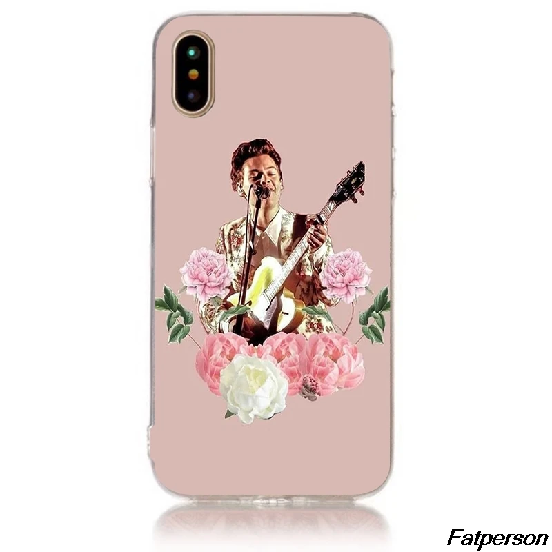 Жесткий прозрачный чехол Гарри Стайл для Apple iPhone 8 8Plus 7 7Plus 5 5S SE 5C 4 4S X 10 6 6s