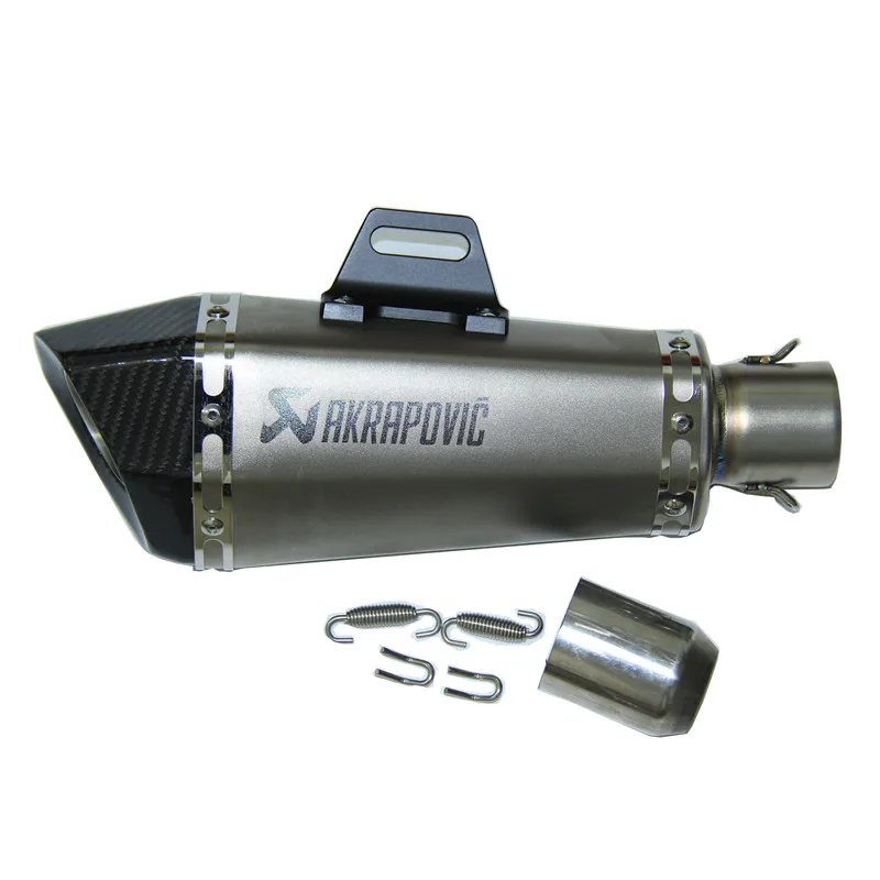 exhaust only Yolinson 51 мм уличный мото Akrapovic выхлопная труба Yoshimura углеродное волокно двигатель Escape для Z800 Z750 TMAX530 ER6N KTM ninja - Цвет: exhaust only