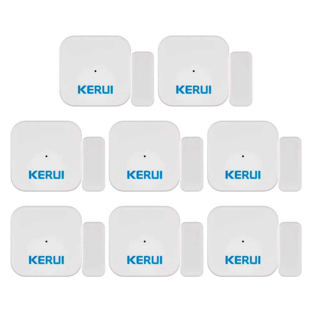 8pcs door sensor KERUI D028 433mhz беспроводной мини-датчик двери, окна, детектор, сигнализация, анти-вскрытие, низкий уровень заряда батареи, Подсказка для домашняя система охранной сигнализации - Цвет: 8pcs door sensor