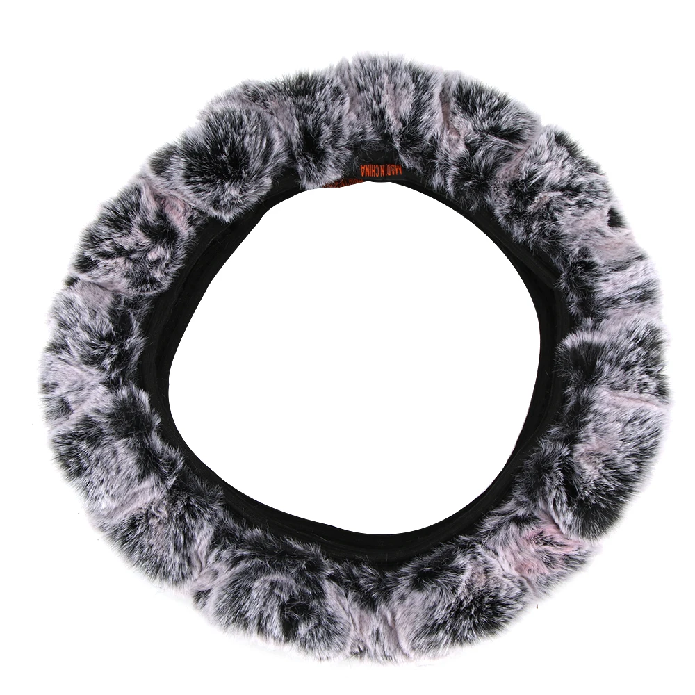 AOZBZ зимний супер мягкий плюшевый чехол рулевого колеса автомобиля теплый руль