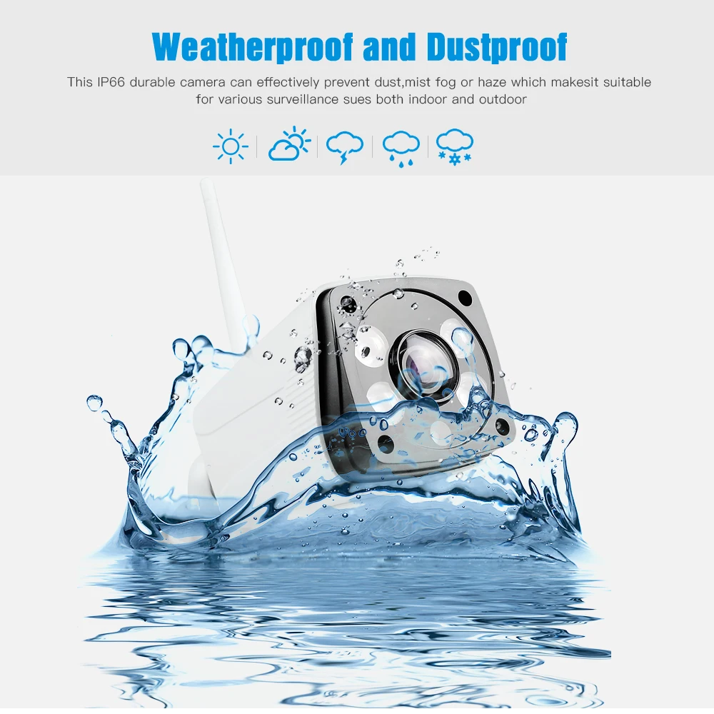Woaser HD 1.3mp Fisheye IP Камера 360 градусов полный вид открытый Водонепроницаемый 1280x960