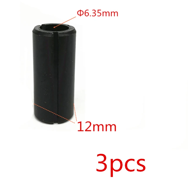 12-6.35mm 3pcs 1,2 ''1/4'' 3/8 ''6 мм 6,35 мм 8 мм 9,52 мм 12 мм 12,7 мм втулка конусная Зажимная гайка Замена для патрона маршрутизатора Makita RP2300 RP2301 RP2301 - Цвет: 12-6.35mm 3pcs