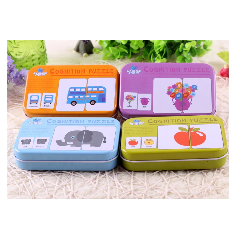 Железный ящик игра-головоломка обучающая карта китайский английский язык фрукты