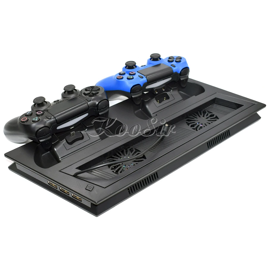 ТОНКАЯ вертикальная подставка для контроллера PS4 PRO светодиодное зарядное