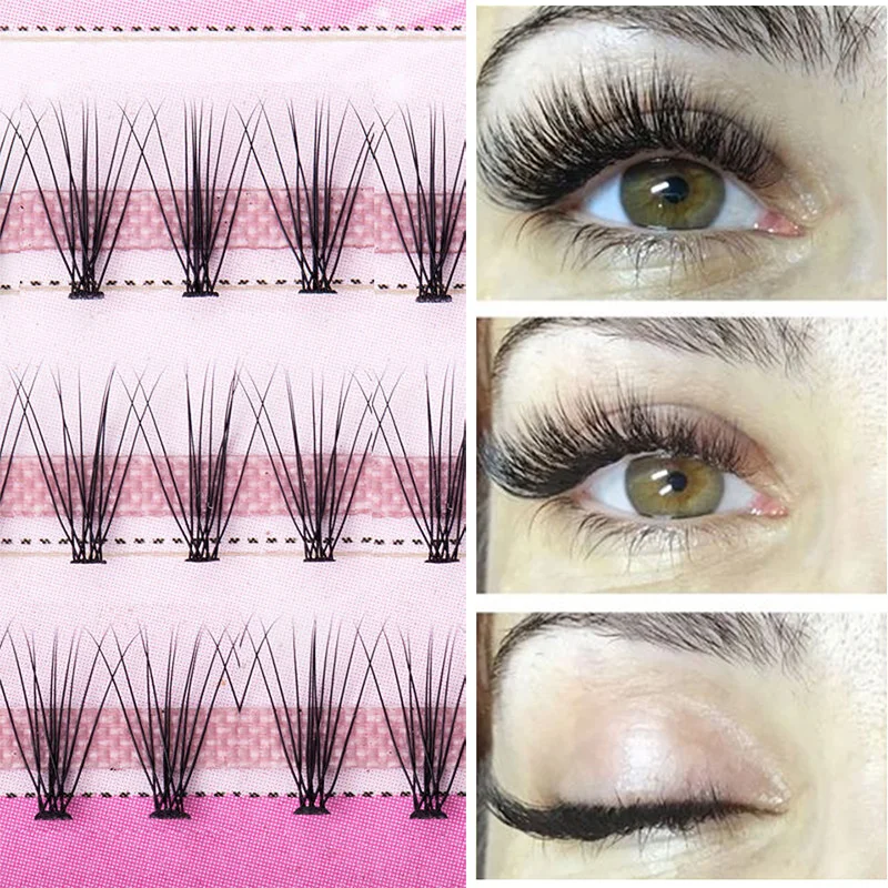 

60pcs Professional Makeup Individual Cluster Eye Lashes Grafting Fake False Eyelashes Soft Eyelash Extension Makeup