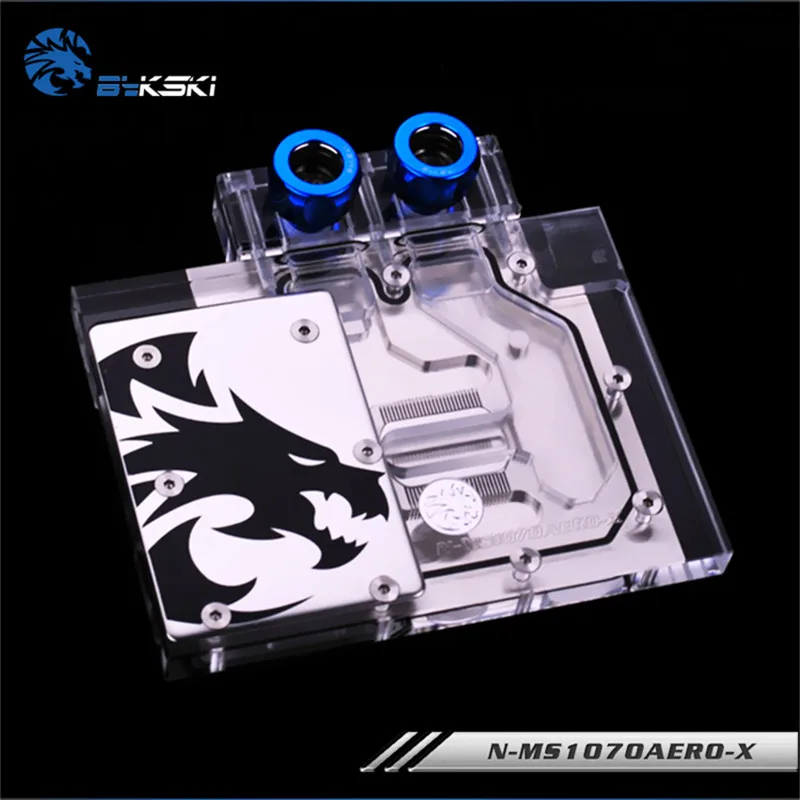Bykski N MS1070AERO X блок для видеокарты VGA MSI GeForce GTX 1070 AERO 8G OC|Кулеры и системы охлаждения