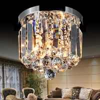 led ceiling lights 6w 10w round shape k9 crystal absorb dome light 110v 240v