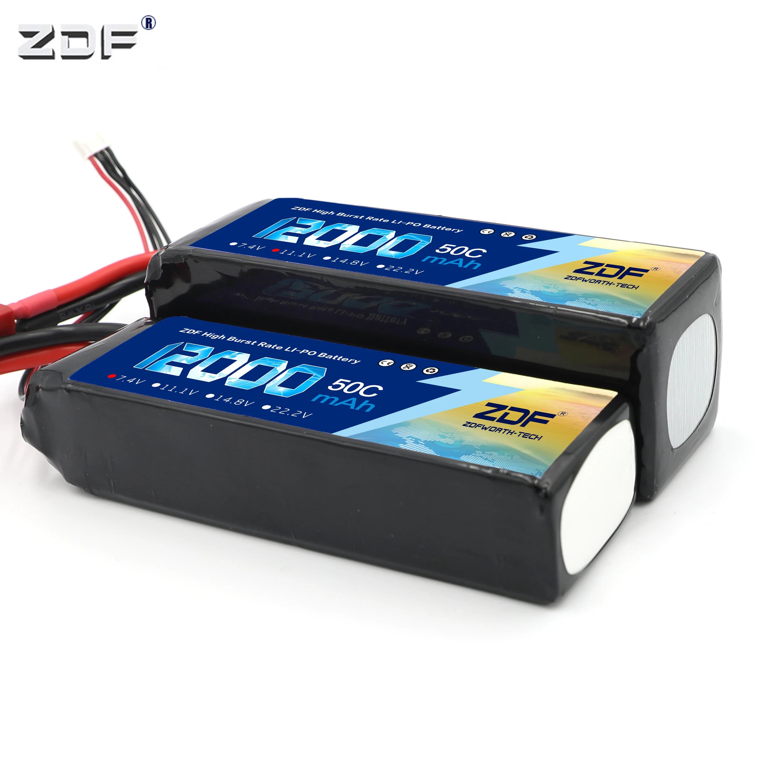Фото Аккумулятор ZDF 2S 7 4 V 3S 11 1 12000mah 50C Max 100C для радиоуправляемого самолета грузовика Аккумулятор ZDF 2S 7 4 V 3S 11 1 12000mah 50C Max 100C для радиоуправляемого самолета грузовика