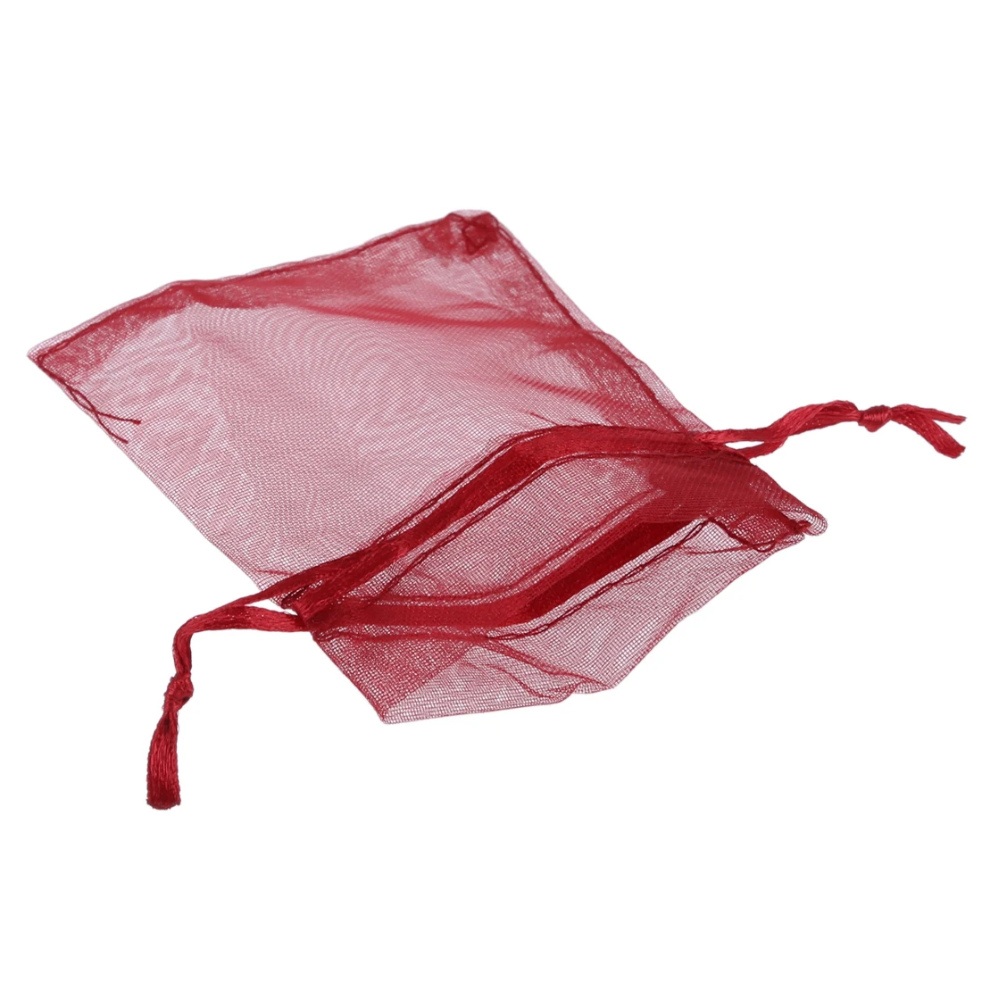 100 мешков из органзы Свадебные любимые мешки для конфет (винно красный)|pouch pouch|pouch