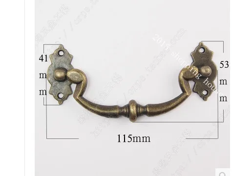 Подарочная коробка фурнитура аксессуары антикварная ручка сплав Дверная