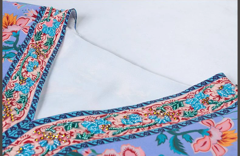 CLONOP Новый Boho Лето Для женщин макси платье 2018 v-образным вырезом короткий рукав