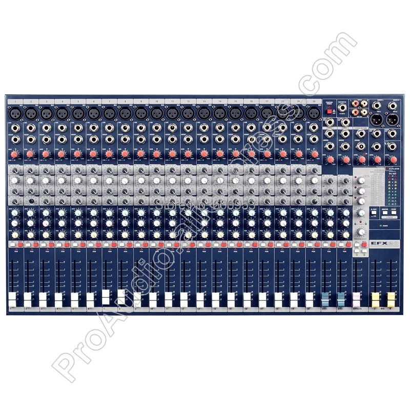 저렴한 전문 20way EFX20 20 채널 가라오케 마이크 믹서, 48V 사운드 믹싱 콘솔, 무대 용