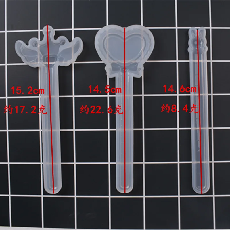 3 вида стилей в форме крыльев сердца кролика Expoxy полимерная форма для