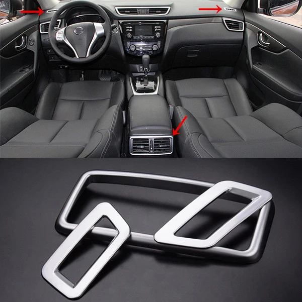 ABS Хромированная панель + задний подлокотник коробка кондиционера